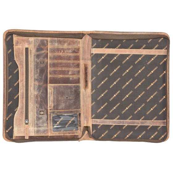 Greenburry Vintage Ringmappe Leder 26 cm