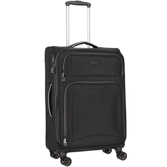 d&n Travel Line 9204 4 Rollen Trolley M 66 cm mit Dehnfalte