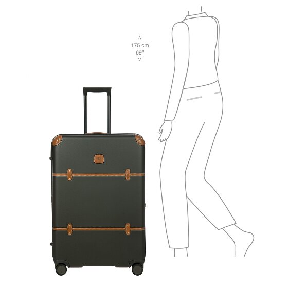 Bric's Bellagio 4 Rollen Trolley 76 cm mit Dehnfalte