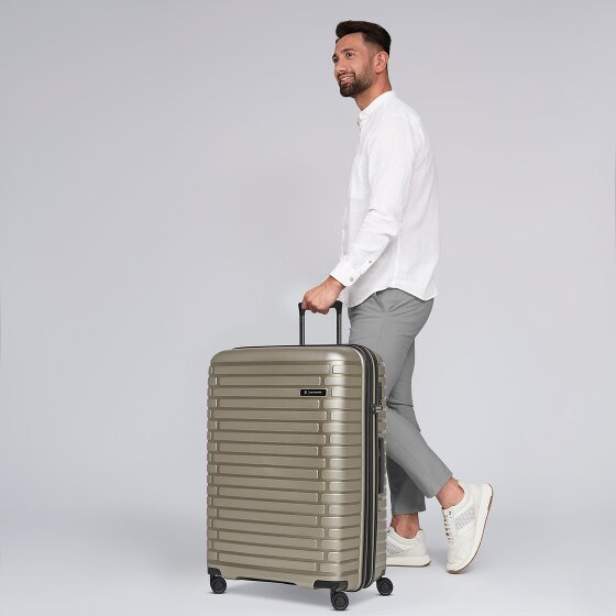 Pactastic Collection 04 THE LARGE + 4 Rollen Trolley L 75 cm mit Dehnfalte