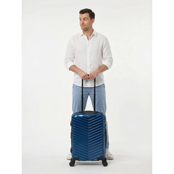 Redolz Essentials 18 4 Rollen Kabinentrolley 55 cm mit Dehnfalte