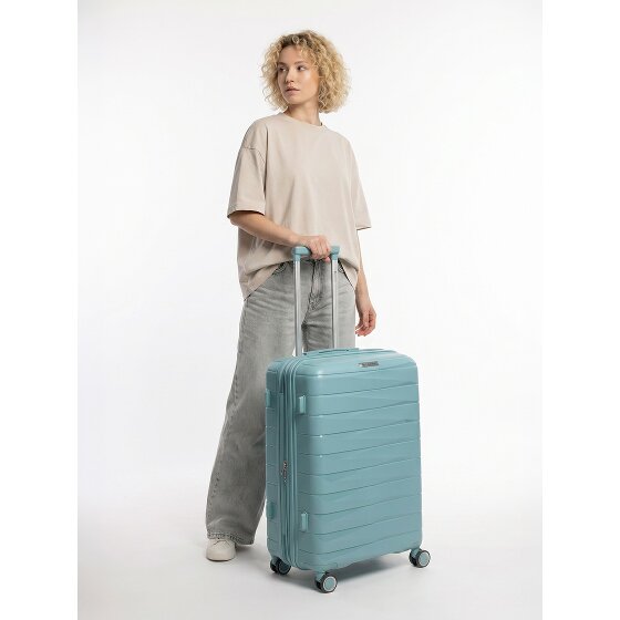 Franky London 4 Rollen Trolley M 65 cm mit Dehnfalte
