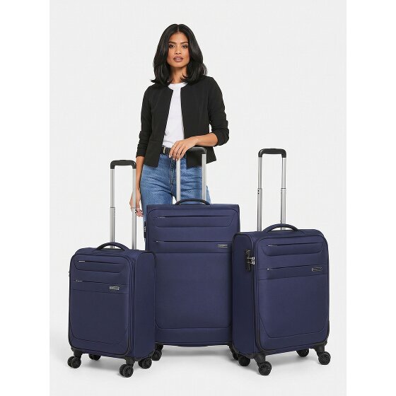 Worldpack Chicago 4 Rollen Kofferset 3-teilig mit Dehnfalte