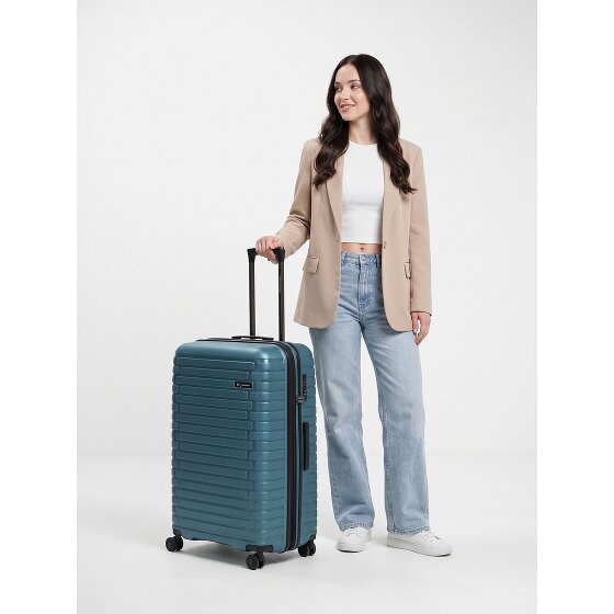 Pactastic Collection 04 THE LARGE + 4 Rollen Trolley L 75 cm mit Dehnfalte