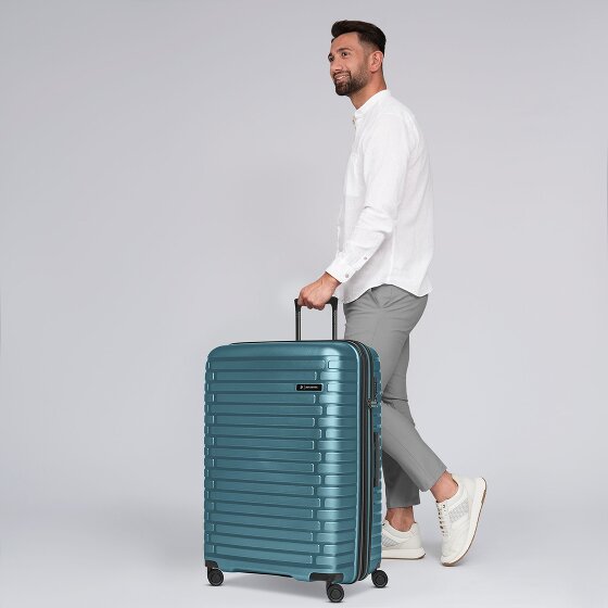 Pactastic Collection 04 THE LARGE + 4 Rollen Trolley L 75 cm mit Dehnfalte