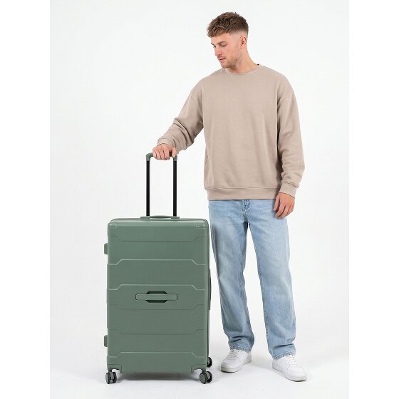 Heys ReNew 4 Rollen Trolley L 76 cm mit Dehnfalte