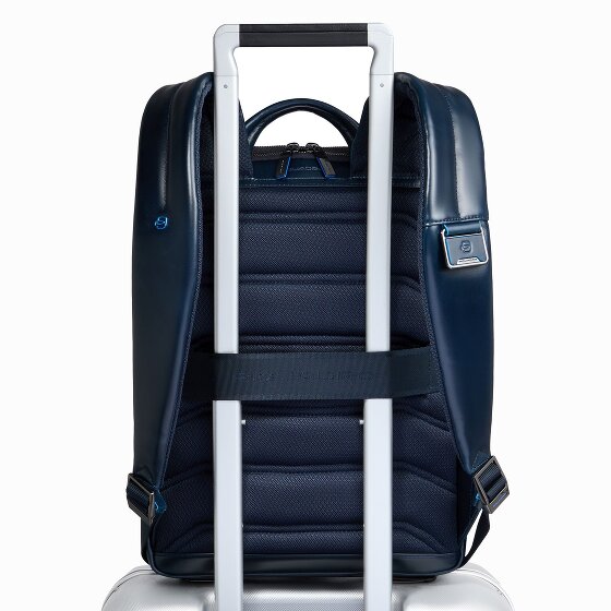Piquadro Blue Square Daypack RFID Schutz Leder 37 cm Laptopfach