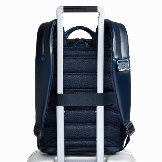 Piquadro Blue Square Daypack RFID Schutz Leder 37 cm Laptopfach