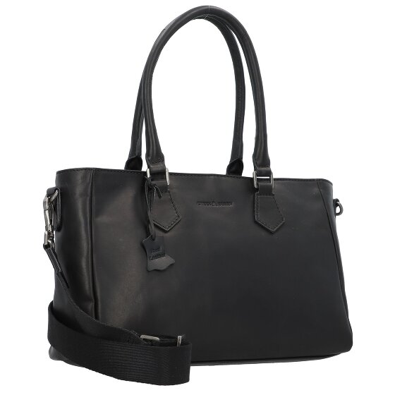 Greenburry Pure Black Handtasche Leder 33 cm