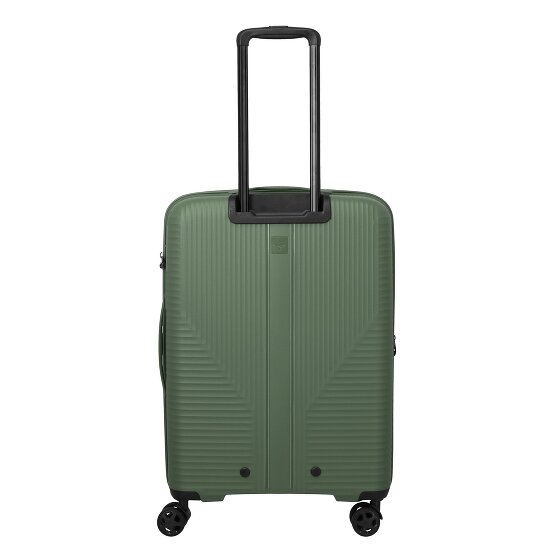 Travelite Air Stripe 4 Rollen Trolley M 66 cm mit Dehnfalte