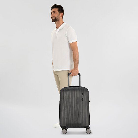 Polestream Moonrock 4 Rollen Kabinentrolley S 55 cm mit Dehnfalte