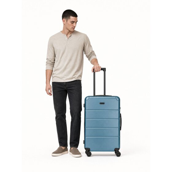 Police Dublin 4 Rollen Trolley L 75 cm mit Dehnfalte