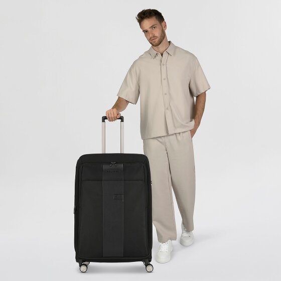 Piquadro Brief 4 Rollen Trolley 78 cm mit Dehnfalte