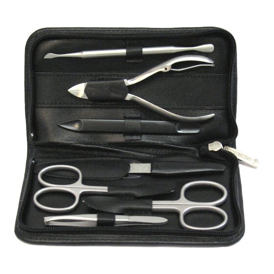 Windrose Nappa Schmuckkasten Leder 12 cm