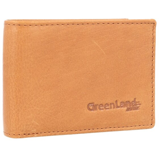 Greenland Nature GreenLand NATURE Geldbörse RFID Schutz Leder 10 cm