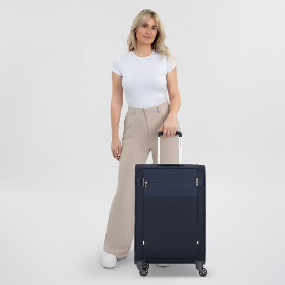 Samsonite Citybeat 4 Rollen Trolley 66 cm mit Dehnfalte