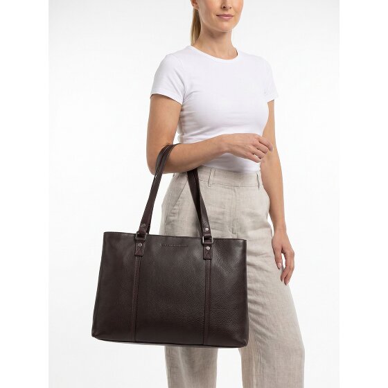 The Chesterfield Brand Alverino Schultertasche Leder 38 cm Laptopfach