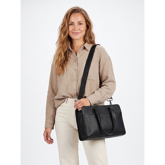 Harbour 2nd Just Pure Schultertasche Leder 36 cm Laptopfach