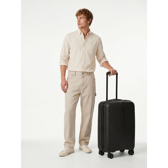 Travelite Air Stripe 4 Rollen Kabinentrolley S 55 cm mit Dehnfalte