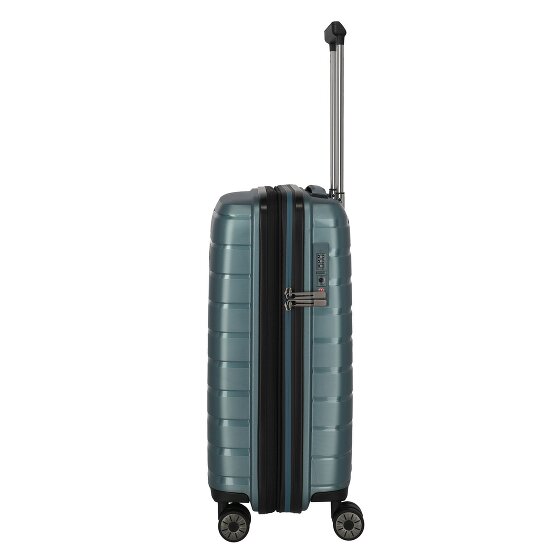 Travelite Air Base 4 Rollen Kabinentrolley 55 cm mit Dehnfalte