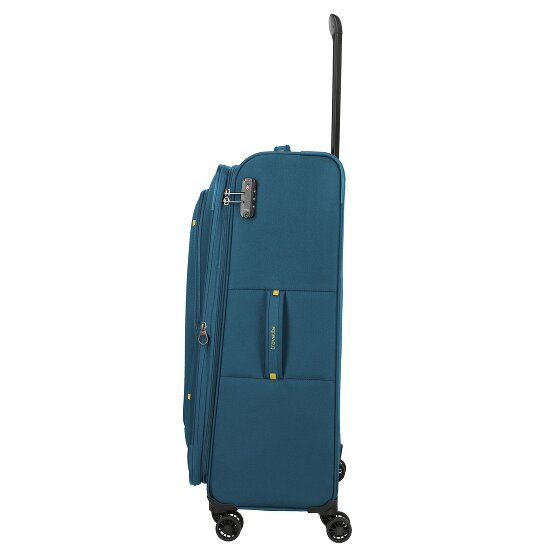 Travelite Umbria 4 Rollen Trolley L 77 cm mit Dehnfalte