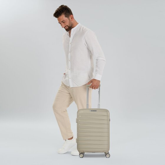 Franky London 4 Rollen Kabinentrolley S 55 cm mit Dehnfalte