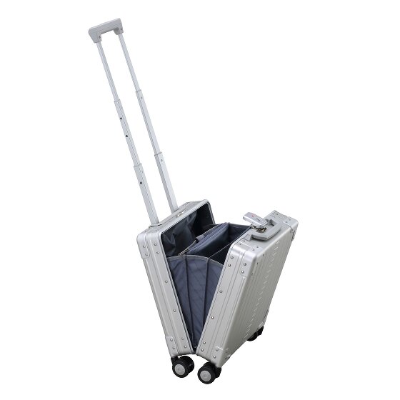 Aleon Business 4-Rollen Kabinentrolley Aluminium 42 cm Laptopfach