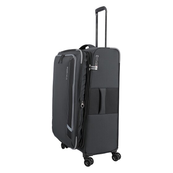 Travelite Corsiica 4 Rollen Trolley L 77 cm mit Dehnfalte