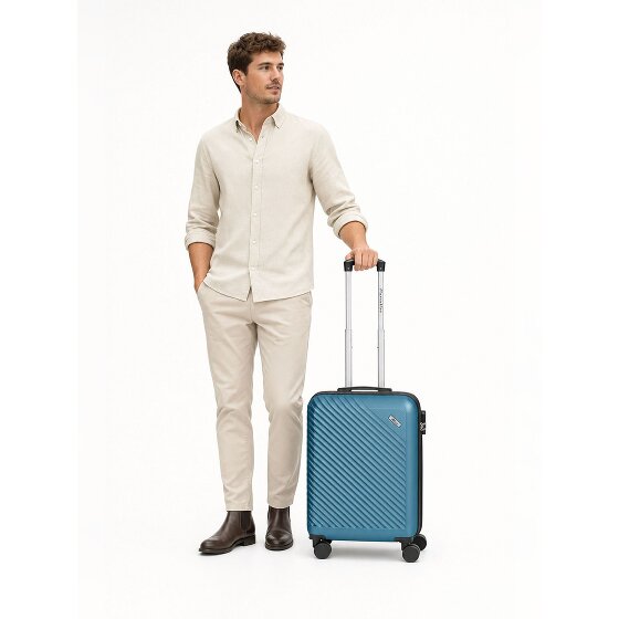 Check.In Paradise 2.0 4 Rollen Kabinentrolley S 55 cm mit Dehnfalte