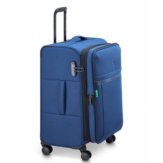 Delsey Paris x United Colors of Benetton BE 4-Rollen Trolley 65 cm mit Dehnfalte