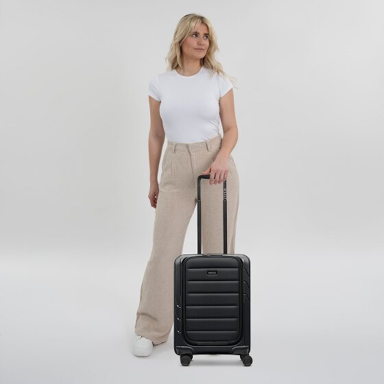Redolz Essentials 17 4-Rollen Kabinentrolley 55 cm Soft-Pocket Laptopfach