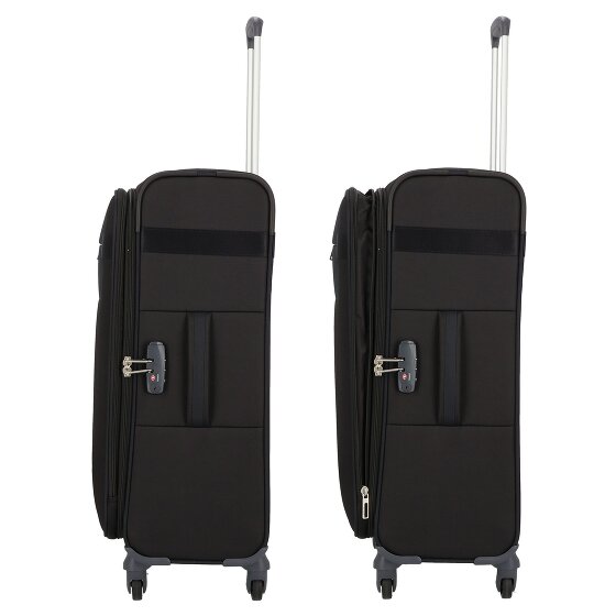 Samsonite Citybeat 4 Rollen Trolley 66 cm mit Dehnfalte