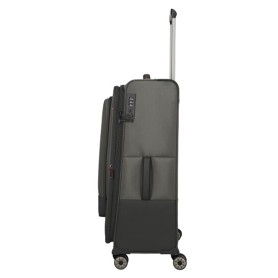 Travelite Crosslite 5.0 4 Rollen Trolley L 77 cm mit Dehnfalte