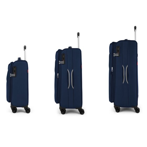 Gabol Zambia 4 Rollen Kofferset 3-teilig mit Dehnfalte