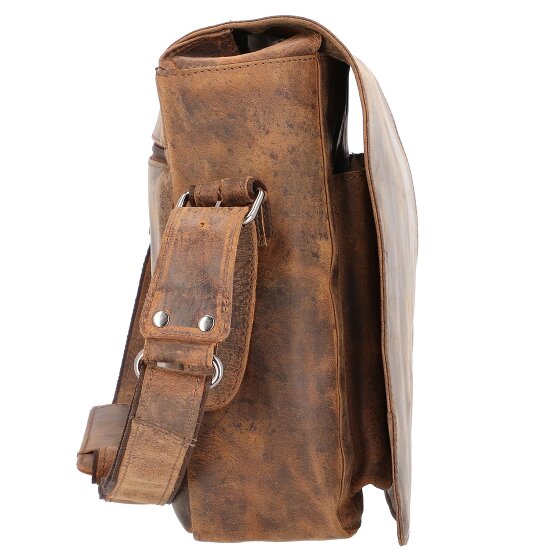 Pride and Soul Ben Umhängetasche Leder 33 cm Laptopfach