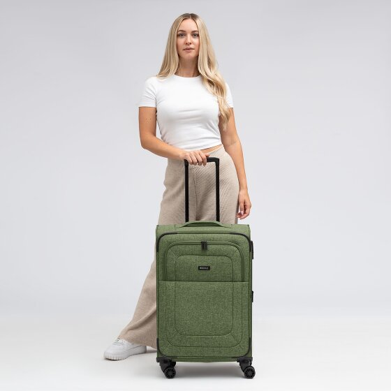 Redolz Essentials 12 MEDIUM 4-Rollen Trolley 67 cm mit Dehnfalte