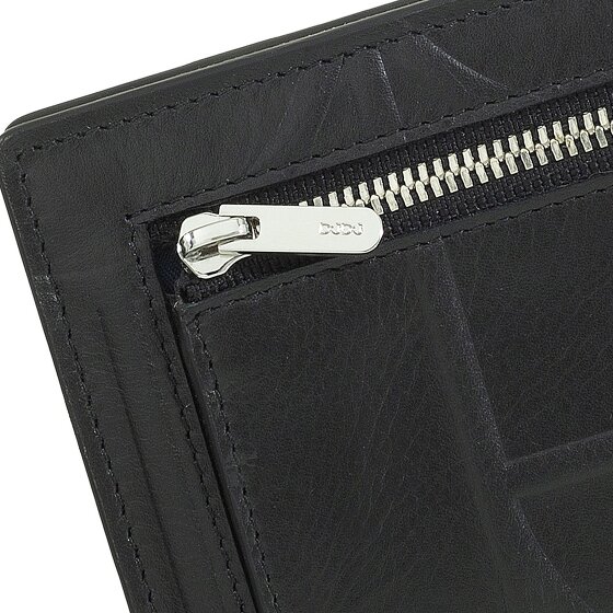 DuDu Up Geldbörse RFID Schutz Leder 11 cm Geldscheinklammer