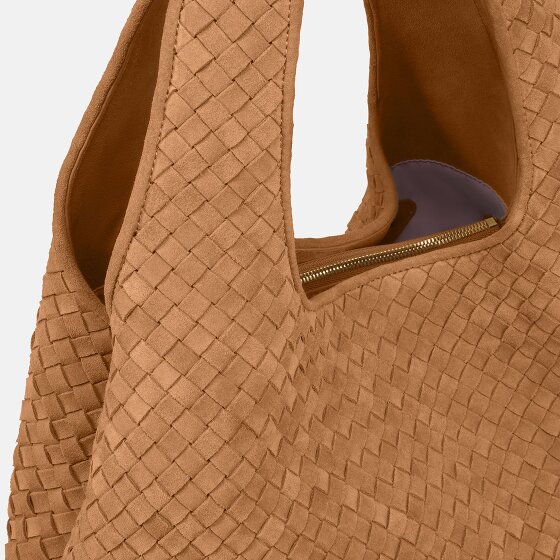 LES VISIONNAIRES PAZ Weave Schultertasche Leder 44 cm