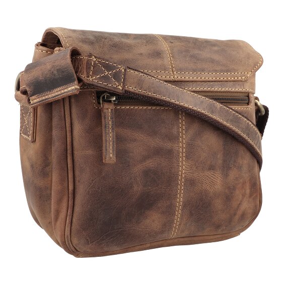Greenburry Vintage Umhängetasche Leder 20 cm