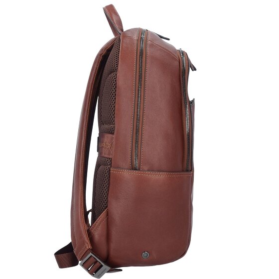 Piquadro Black Square Business Rucksack Leder 39 cm Laptopfach
