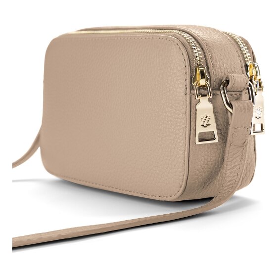 Lazarotti Bologna Leather Umhängetasche Camera-Bag Leder Double-Zip 18 cm