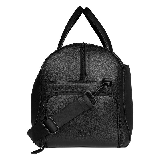 bugatti Black Weekender Reisetasche Leder 50 cm