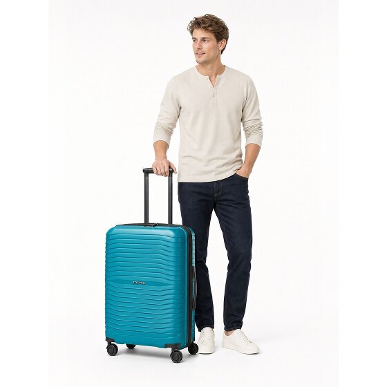 Stratic Shine 4 Rollen Trolley 66 cm mit Dehnfalte