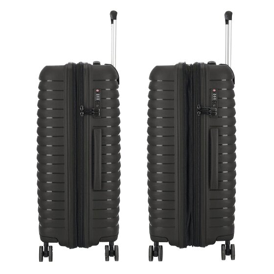 d&n Travel Line 4500 4 Rollen Trolley M 65 cm mit Dehnfalte