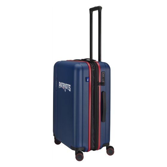 Travelite travelite x NFL 4 Rollen Trolley M 67 cm mit Dehnfalte