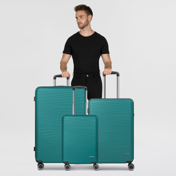 Franky Dallas 3.0 4 Rollen Kofferset 3-teilig mit Dehnfalte