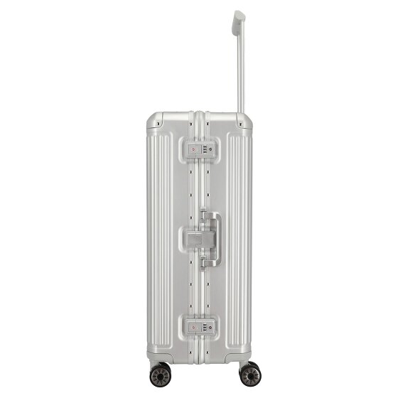 Travelite Next 4-Rollen Trolley Aluminium 77 cm