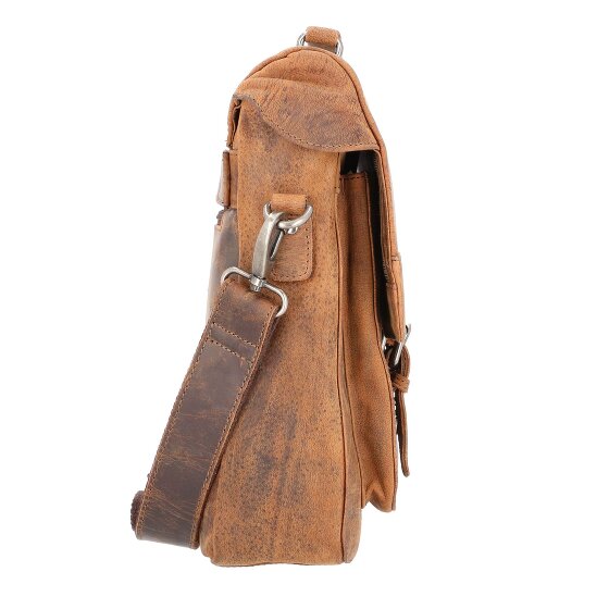Pride and Soul Aktentasche Leder 37 cm Laptopfach