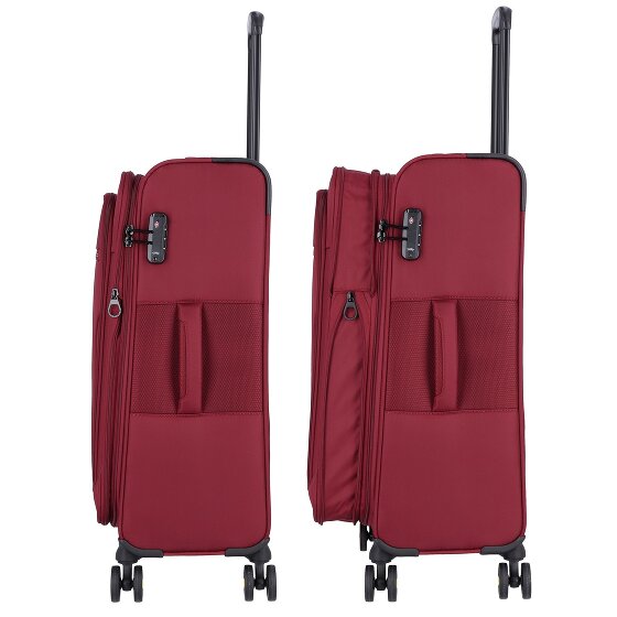 d&n Travel Line 9704 4 Rollen Kofferset 3-teilig mit Dehnfalte
