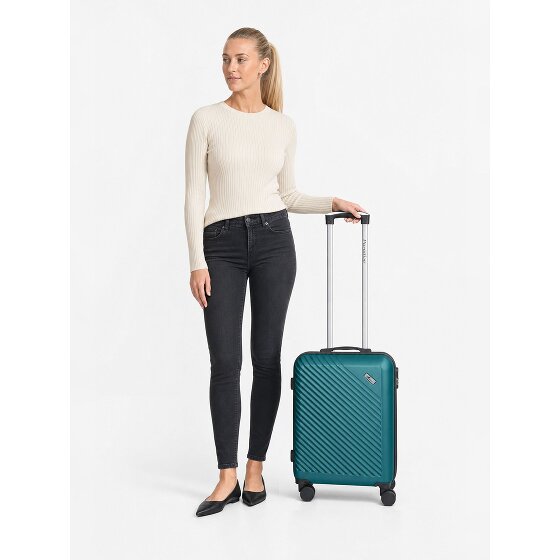 Check.In Paradise 2.0 4 Rollen Kabinentrolley S 55 cm mit Dehnfalte